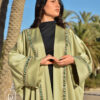 Abaya soirée vert