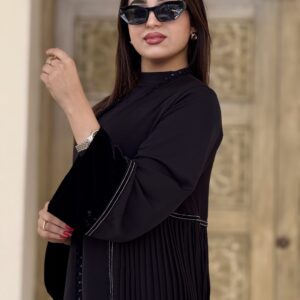 Abaya plisée